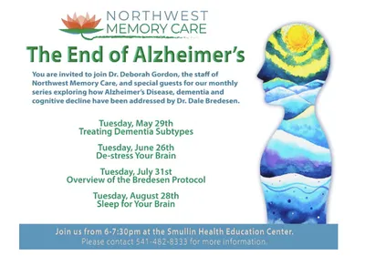 The End of Alzheimer’s talks, please join us!